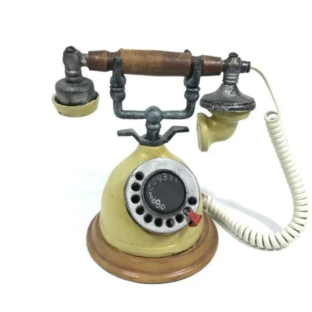 Vintage Rotary Telephone Desk Display Home Decor